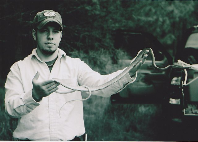 Author with Coachwhip